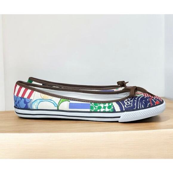 NWOT Y2K Coach Q189 Marie Patchwork Slip On Shoes – Size 8 1/2M - Picture 2 of 7